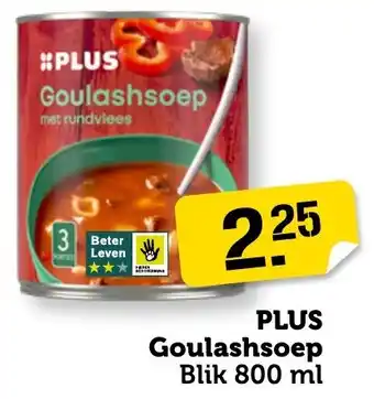 Coop PLUS Goulashsoep aanbieding