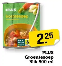 Coop PLUS Groentesoep aanbieding