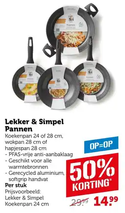 Coop Lekker & Simpel Pannen aanbieding