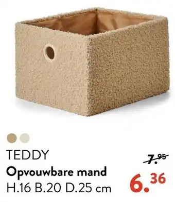 Casa TEDDY Opvouwbare mand aanbieding