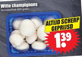 Dirk Witte champignons 400g aanbieding