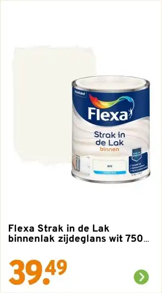 GAMMA Flexa Strak in de Lak binnenlak zijdeglans wit aanbieding