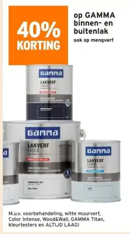 GAMMA Op GAMMA binnen en buitenlak aanbieding