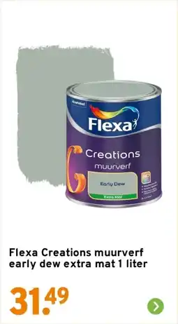 GAMMA Flexa Creations muurverf early dew extra mat aanbieding