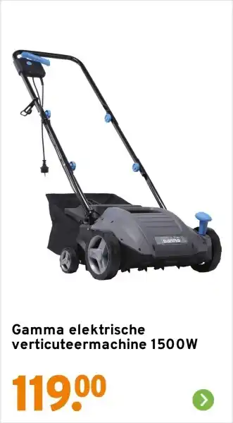 GAMMA Gamma elektrische verticuteermachine 1500W aanbieding