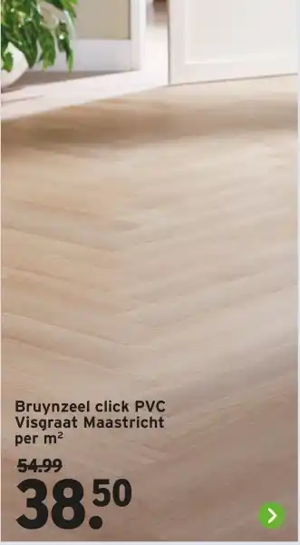 GAMMA Bruynzeel click PVC Visgraat Maastricht aanbieding