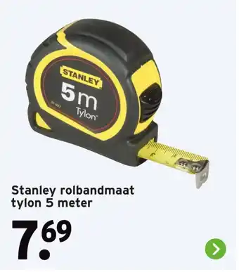 GAMMA Stanley rolbandmaat tylon aanbieding