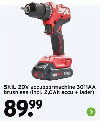 GAMMA SKIL 20V accuboormachine 3011AA brushless aanbieding