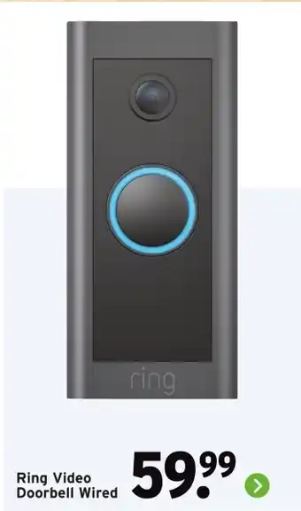 GAMMA Ring Video Doorbell Wired aanbieding