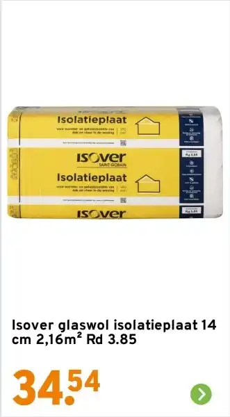 GAMMA Isover glaswol isolatieplaat aanbieding