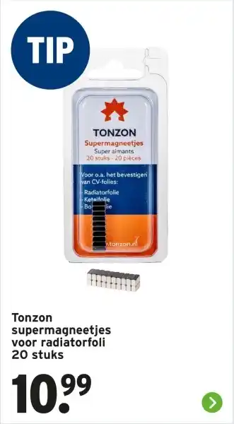 GAMMA TONZON Supermagneetjes aanbieding