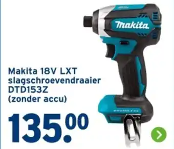 GAMMA Makita 18V LXT slagschroevendraaier DTD153Z aanbieding