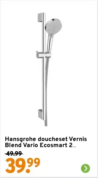 GAMMA Hansgrohe doucheset Vernis Blend Vario Ecosmart 2 aanbieding