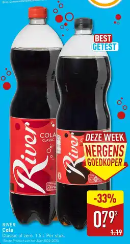 ALDI River cola aanbieding