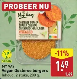 ALDI MY VAY Vegan Oosterse burgers aanbieding