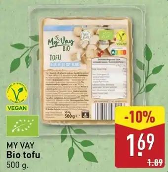 ALDI MY VAY Bio tofu aanbieding