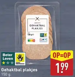 ALDI Gehaktbal plakjes aanbieding