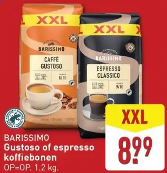 ALDI BARISSIMO Gustoso of espresso koffiebonen aanbieding