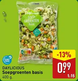 ALDI Daylicious soepgroenten basis aanbieding