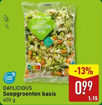 ALDI Daylicious soepgroenten basis aanbieding