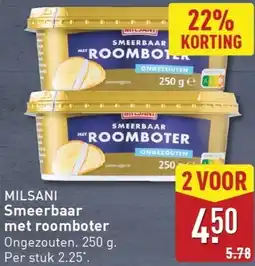 ALDI MILSANI Smeerbaar met roomboter aanbieding