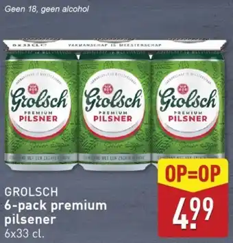 ALDI GROLSCH 6-pack premium pilsener aanbieding