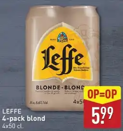 ALDI LEFFE 4-pack blond aanbieding