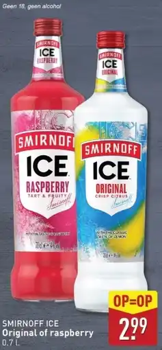 ALDI SMIRNOFF ICE Original of raspberry aanbieding