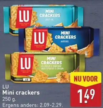 ALDI LU Mini crackers aanbieding