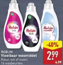 ALDI ROBIJN Vloeibaar wasmiddel aanbieding