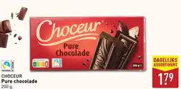 ALDI CHOCEUR Pure chocolade aanbieding