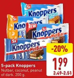 ALDI 5-pack Knoppers aanbieding