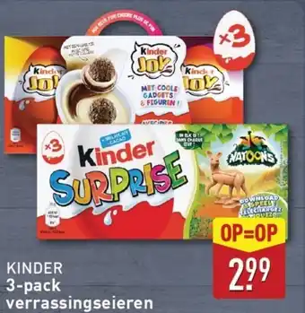 ALDI KINDER 3-pack verrassingseieren aanbieding