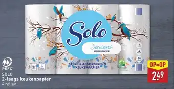 ALDI SOLO 2-laags keukenpapier aanbieding