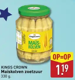 ALDI KINGS CROWN Maïskolven zoetzuur aanbieding