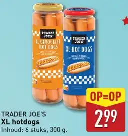 ALDI TRADER JOE'S XL hotdogs aanbieding