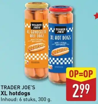 ALDI TRADER JOE'S XL hotdogs aanbieding