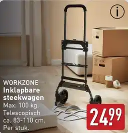 ALDI WORKZONE Inklapbare steekwagen aanbieding