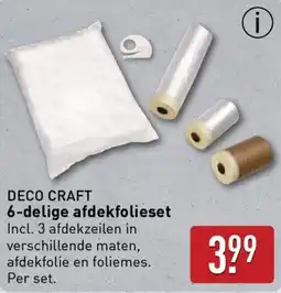 ALDI DECO CRAFT 6-delige afdekfolieset aanbieding