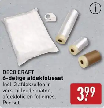 ALDI DECO CRAFT 6-delige afdekfolieset aanbieding