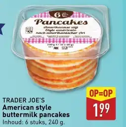 ALDI TRADER JOE'S American style buttermilk pancakes aanbieding