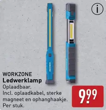 ALDI WORKZONE Ledwerklamp aanbieding