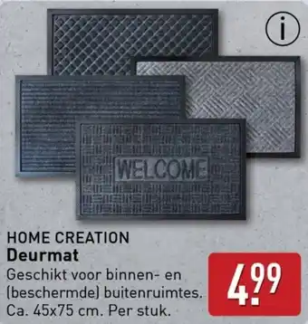 ALDI HOME CREATION Deurmat aanbieding