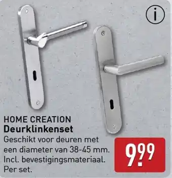 ALDI HOME CREATION Deurklinkenset aanbieding