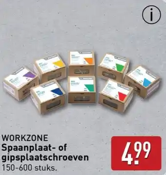 ALDI WORKZONE Spaanplaat of gipsplaatschroeven aanbieding