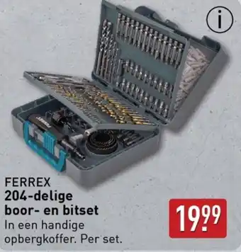 ALDI FERREX 204-delige boor en bitset aanbieding