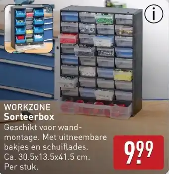 ALDI WORKZONE Sorteerbox aanbieding