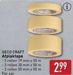 ALDI DECO CRAFT Afplaktape aanbieding