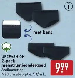 ALDI UP2FASHION 2-pack menstruatieondergoed aanbieding