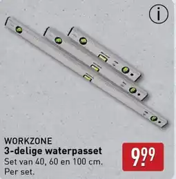 ALDI WORKZONE 3-delige waterpasset aanbieding